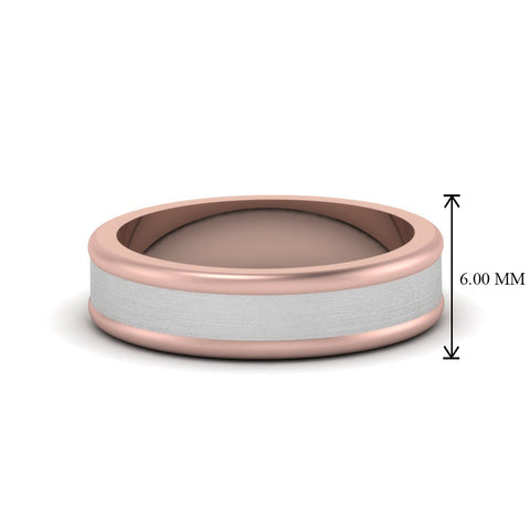 mens-two-tone-matte-wedding-ring-in-14K-rose-gold-FDM8343B-NL-RG-HW