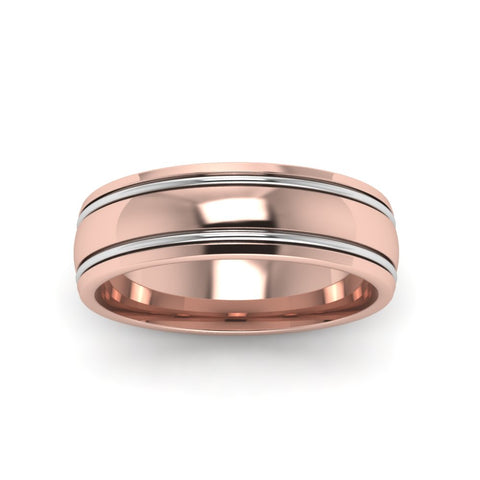 mens-two-tone-wedding-band-with-double-inlay-in-rose-gold-FDM50240BANGLE5-NL-RG