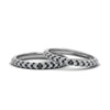 Load image into Gallery viewer, micropave-band-for-lesbian-couple-with-black-diamond-in-14K-white-gold-FDLG68373BGBLACK-NL-WG