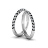 Load image into Gallery viewer, micropave-band-for-lesbian-couple-with-black-diamond-in-14K-white-gold-FDLG68373BGBLACK-NL-WG