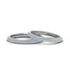 Load image into Gallery viewer, micropave-diamond-band-for-lesbian-couple-in-14K-white-gold-FDLG68373B-NL-WG