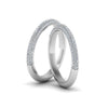 Load image into Gallery viewer, micropave-diamond-band-for-lesbian-couple-in-14K-white-gold-FDLG68373B-NL-WG
