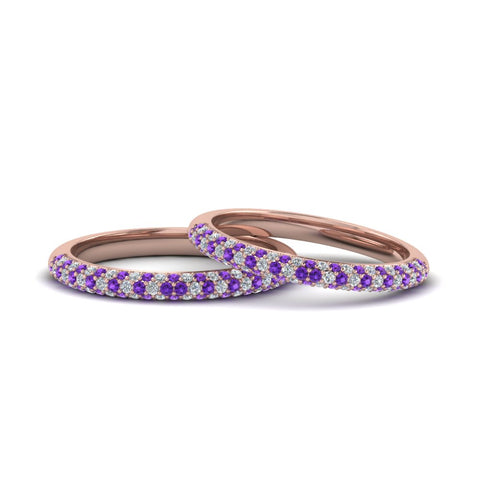 micropave-diamond-band-for-lesbian-couple-with-violac-topaz-in-14K-rose-gold-FDLG68373BGVITO-NL-RG