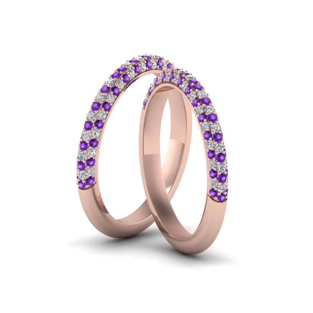 micropave-diamond-band-for-lesbian-couple-with-violac-topaz-in-14K-rose-gold-FDLG68373BGVITO-NL-RG