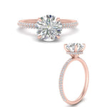 Load image into Gallery viewer, Micropave Half Eternity Ring With Hidden Halo
