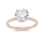 Load image into Gallery viewer, Micropave Half Eternity Ring With Hidden Halo
