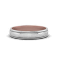 Thumbnail 5 - Milgrain 2 Tone Wedding Band