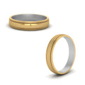 Thumbnail 12 - Milgrain 2 Tone Wedding Band
