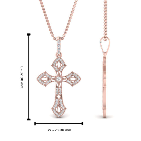 milgrain-antique-cross-diamond-pendant-in-rose-gold-FDPD10878ANGLE2-NL-RG-HW