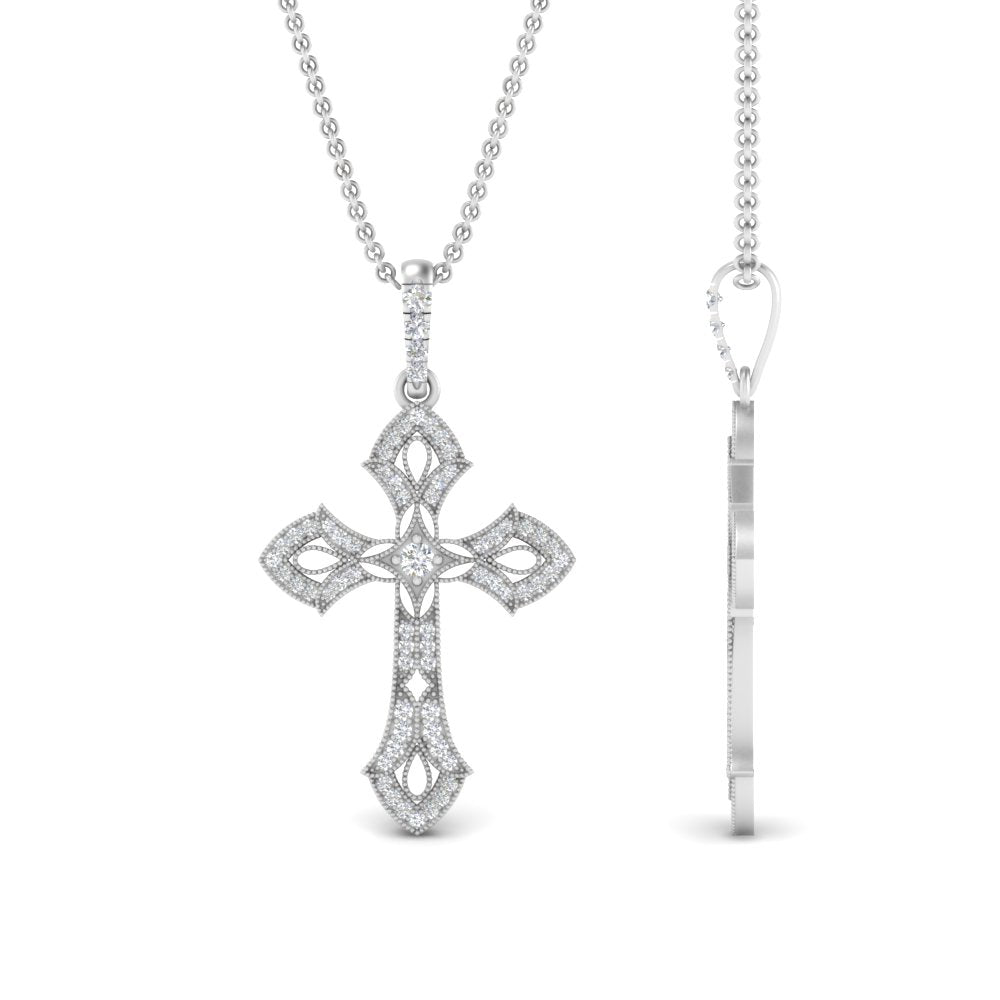 milgrain-antique-cross-diamond-pendant-in-white-gold-FDPD10878ANGLE2-NL-WG