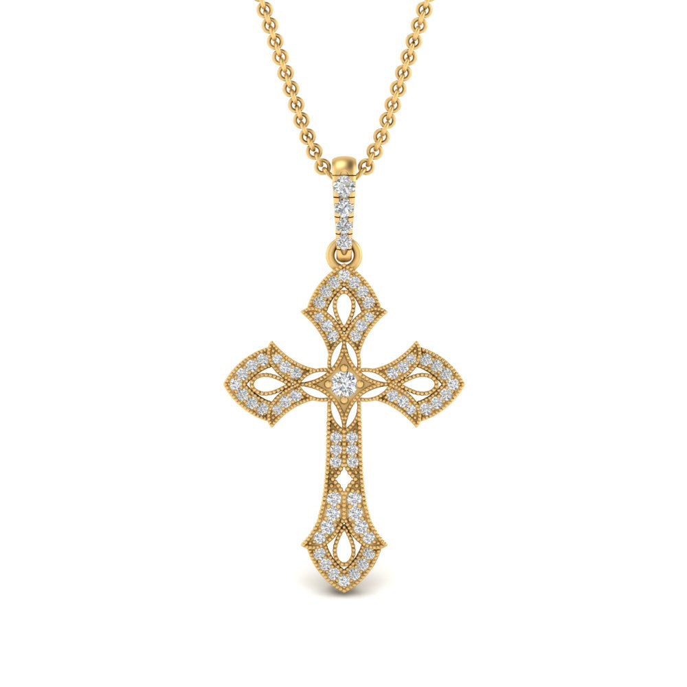 milgrain-antique-cross-diamond-pendant-in-yellow-gold-FDPD10878ANGLE1-NL-YG