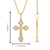 Load image into Gallery viewer, milgrain-antique-cross-diamond-pendant-in-yellow-gold-FDPD10878ANGLE2-NL-YG-HW
