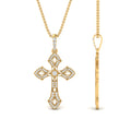Thumbnail 10 - milgrain-antique-cross-diamond-pendant-in-yellow-gold-FDPD10878ANGLE2-NL-YG
