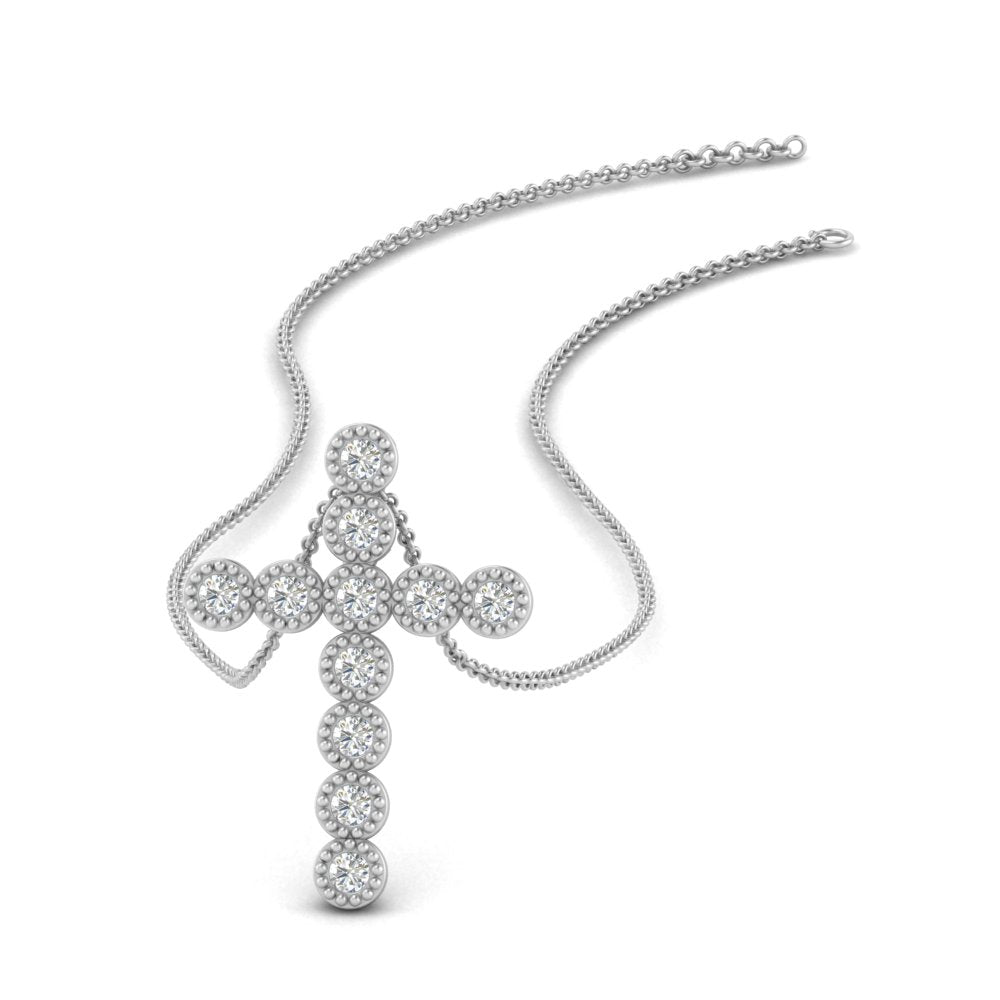 milgrain-bezel-diamond-cross-pendant-white-gold-FDPD10799-NL-WG
