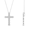 Load image into Gallery viewer, milgrain-bezel-diamond-cross-pendant-white-gold-FDPD10799ANGLE2-NL-WG