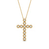 Load image into Gallery viewer, milgrain-bezel-diamond-cross-pendant-yellow-gold-FDPD10799ANGLE1-NL-YG
