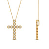 Load image into Gallery viewer, milgrain-bezel-diamond-cross-pendant-yellow-gold-FDPD10799ANGLE2-NL-YG