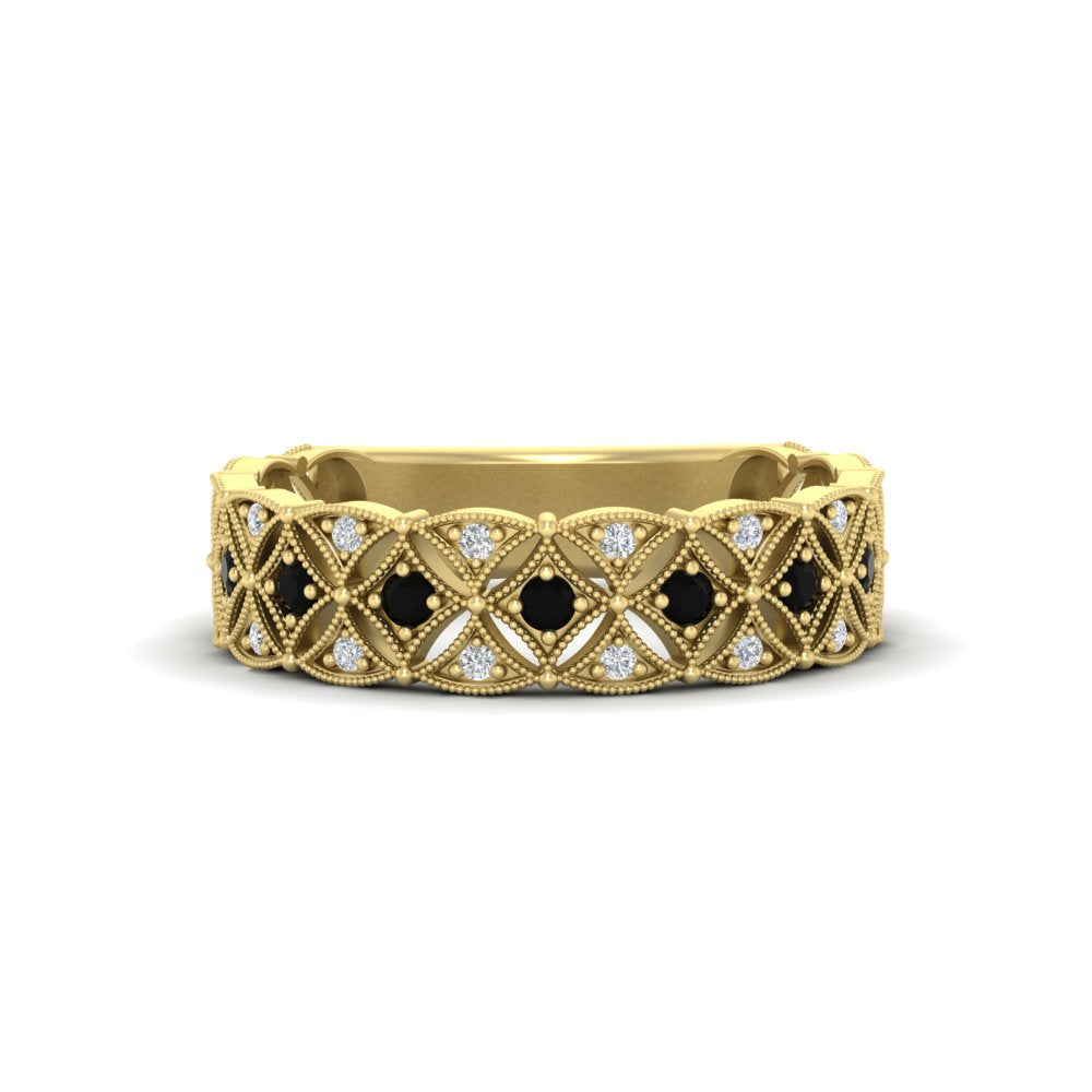 milgrain-black-diamond-woven-round-diamond-wedding-band-in-yellow-gold-FD11273BGBLACK-NL-YG