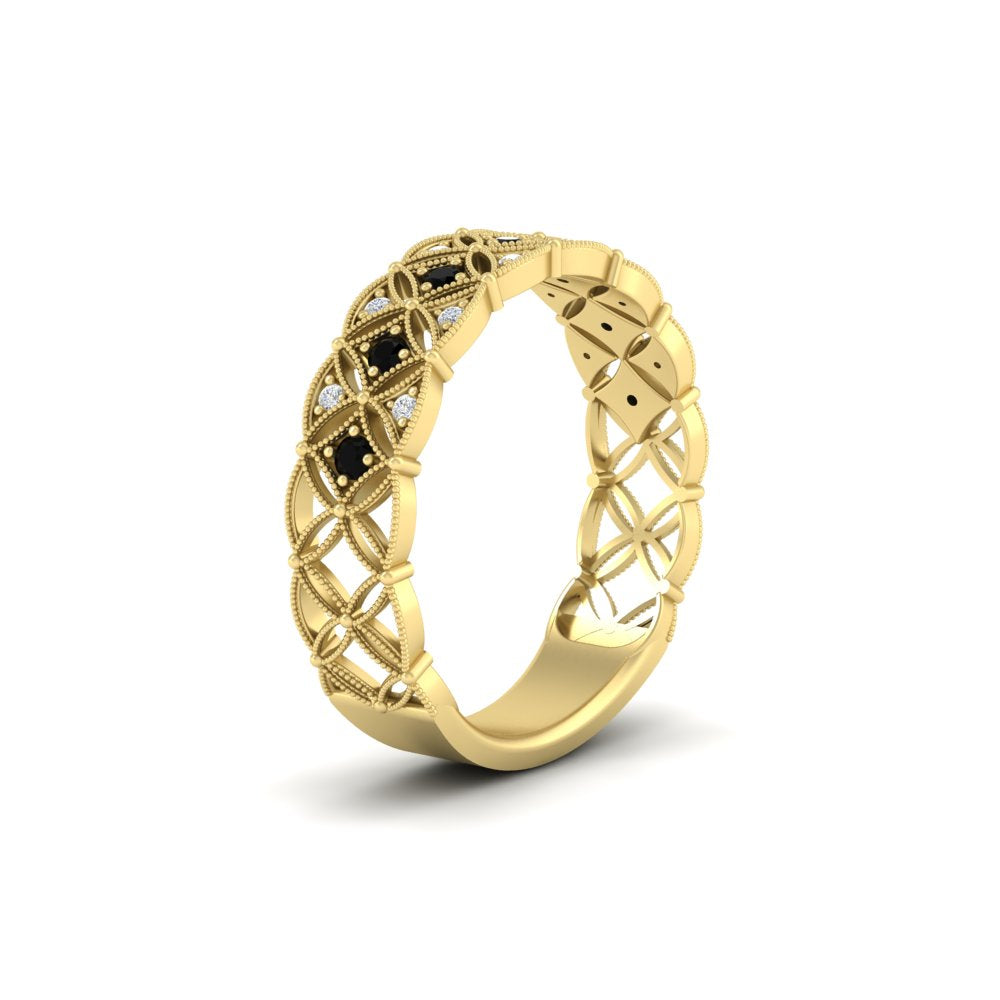 milgrain-black-diamond-woven-round-diamond-wedding-band-in-yellow-gold-FD11273BGBLACKANGLE2-NL-YG