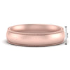 Load image into Gallery viewer, 4 mm Milgrain Comfort Fit Mens Wedding Band