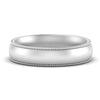 Load image into Gallery viewer, 4 mm Milgrain Comfort Fit Mens Wedding Band