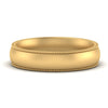 Load image into Gallery viewer, 4 mm Milgrain Comfort Fit Mens Wedding Band