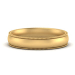 Load image into Gallery viewer, 4 mm Milgrain Comfort Fit Mens Wedding Band
