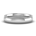 Load image into Gallery viewer, 4 mm Comfort Fit Wedding Band Milgrain Edge

