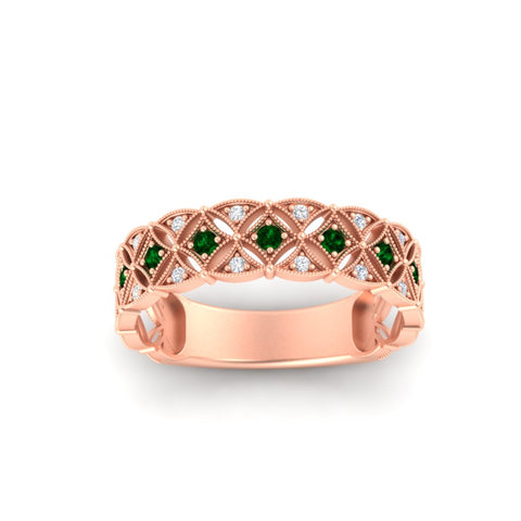 milgrain-emerald-woven-round-diamond-wedding-band-in-rose-gold-FD11273BGEMGRANGLE5-NL-RG