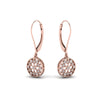 Load image into Gallery viewer, milgrain-flower-round-diamond-dangle-earring-in-rose-gold-FD-EAR67993-NL-RG.jpg