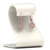 Load image into Gallery viewer, milgrain-flower-round-diamond-dangle-earring-in-rose-gold-FD-EAR67993-NL-RG.jpg