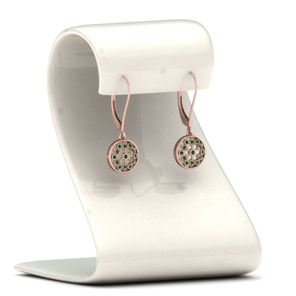 milgrain-flower-round-diamond-dangle-earring-with-emerald-in-rose-gold-FD-EAR67993GEMGR-NL-RG.jpg