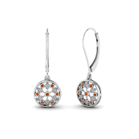 milgrain-flower-round-diamond-dangle-earring-with-orange-sapphire-in-white-gold-FD-EAR67993GSAOR-NL-WG.jpg