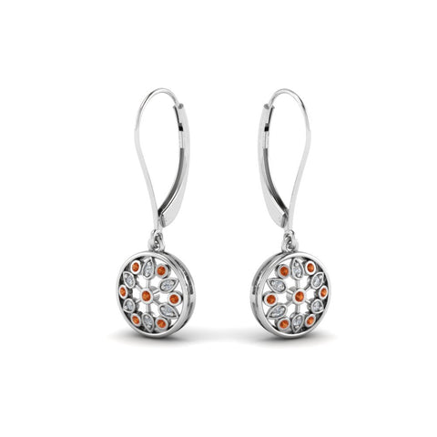 milgrain-flower-round-diamond-dangle-earring-with-orange-sapphire-in-white-gold-FD-EAR67993GSAOR-NL-WG.jpg