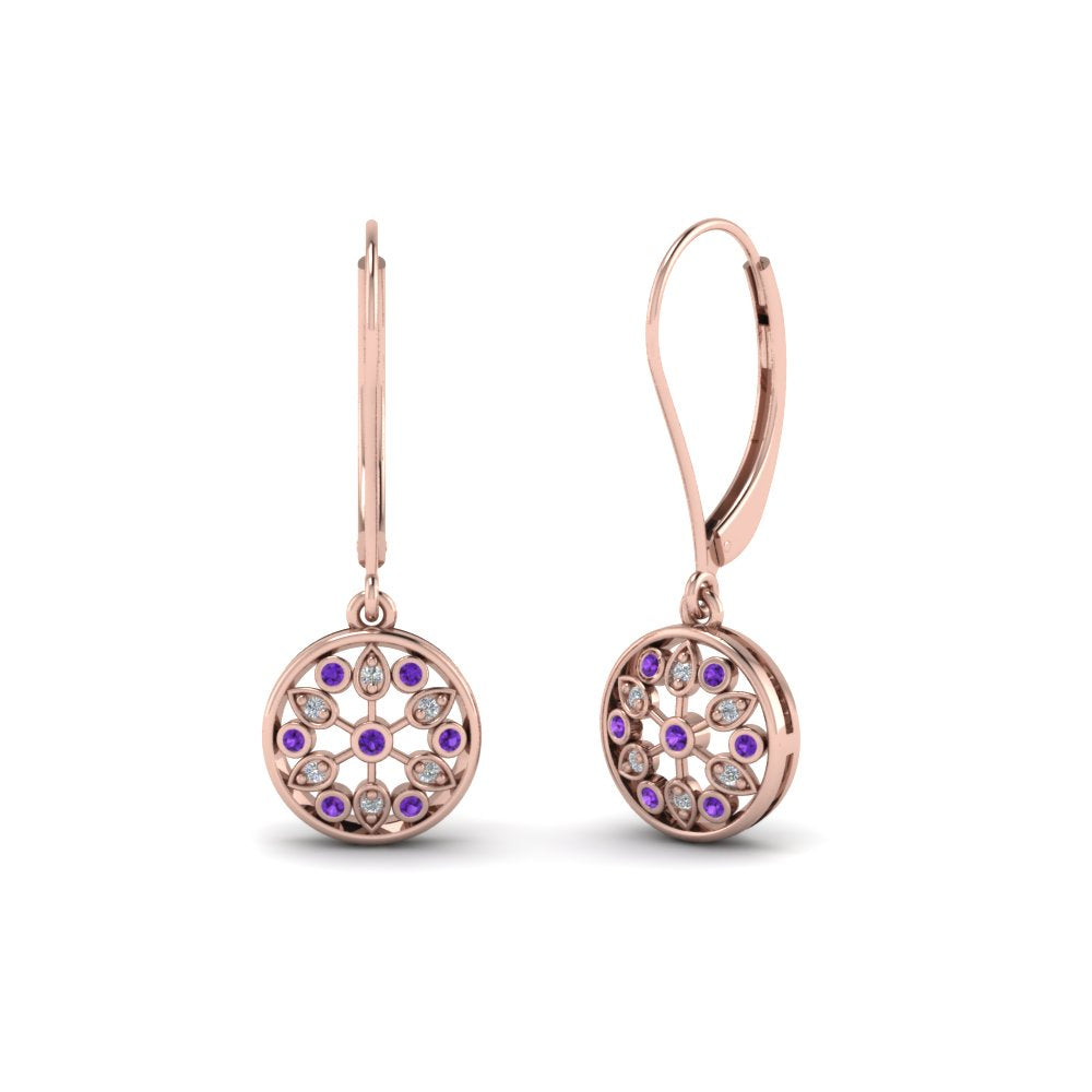 milgrain-flower-round-diamond-dangle-earring-with-violac-topaz-in-rose-gold-FD-EAR67993GVITO-NL-RG.jpg