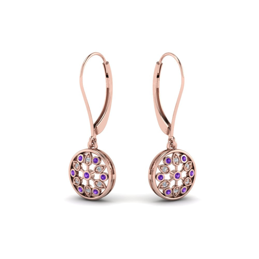 milgrain-flower-round-diamond-dangle-earring-with-violac-topaz-in-rose-gold-FD-EAR67993GVITO-NL-RG.jpg