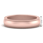 Load image into Gallery viewer, Milgrain Matte Finish Mens Band
