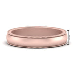 Load image into Gallery viewer, Milgrain Matte Finish Mens Band
