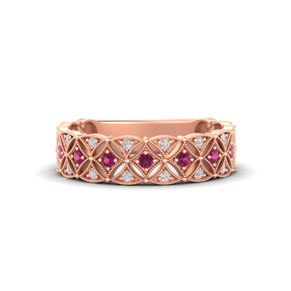 milgrain-pink-sapphire-woven-round-diamond-wedding-band-in-rose-gold-FD11273BGSADRPI-NL-RG