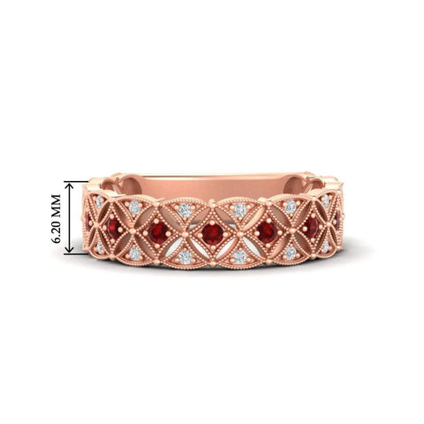 Milgrain Woven Wedding Band