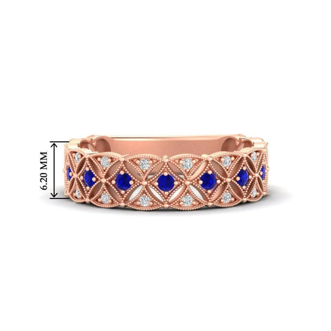 Milgrain Woven Wedding Band