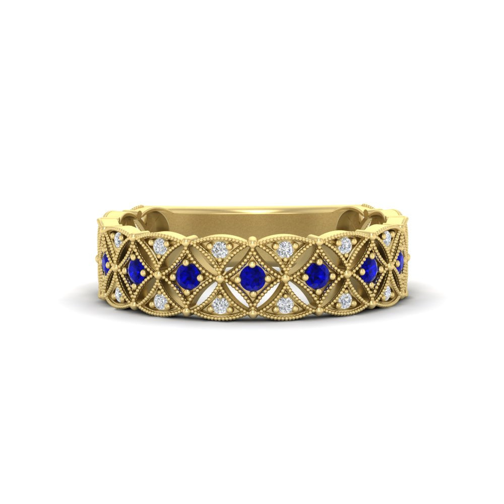 milgrain-sapphire-woven-round-diamond-wedding-band-in-yellow-gold-FD11273BGSABL-NL-YG