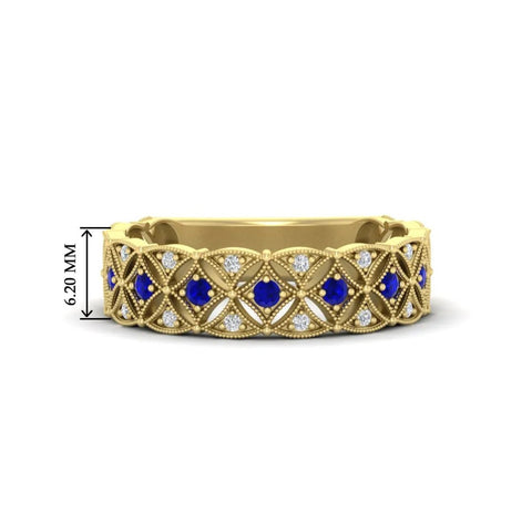 Milgrain Woven Wedding Band