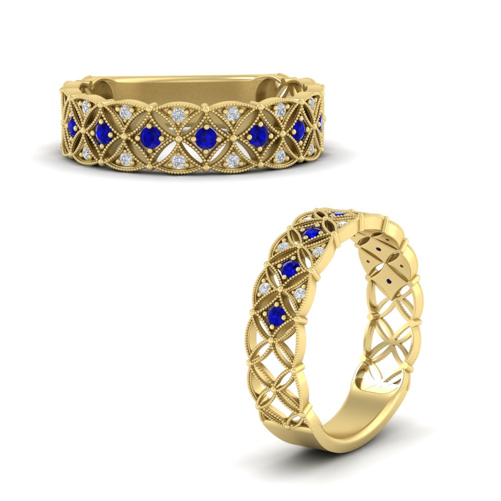 milgrain-sapphire-woven-round-diamond-wedding-band-in-yellow-gold-FD11273BGSABLANGLE3-NL-YG