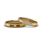 Load image into Gallery viewer, Milgrain Wedding Bands For Gay Couple
