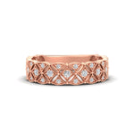 Load image into Gallery viewer, milgrain-woven-round-diamond-wedding-band-in-rose-gold-FD11273B-NL-RG
