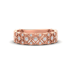 Milgrain Woven Wedding Band