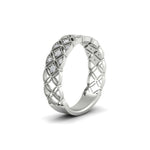 Load image into Gallery viewer, milgrain-woven-round-diamond-wedding-band-in-white-gold-FD11273BANGLE2-NL-WG
