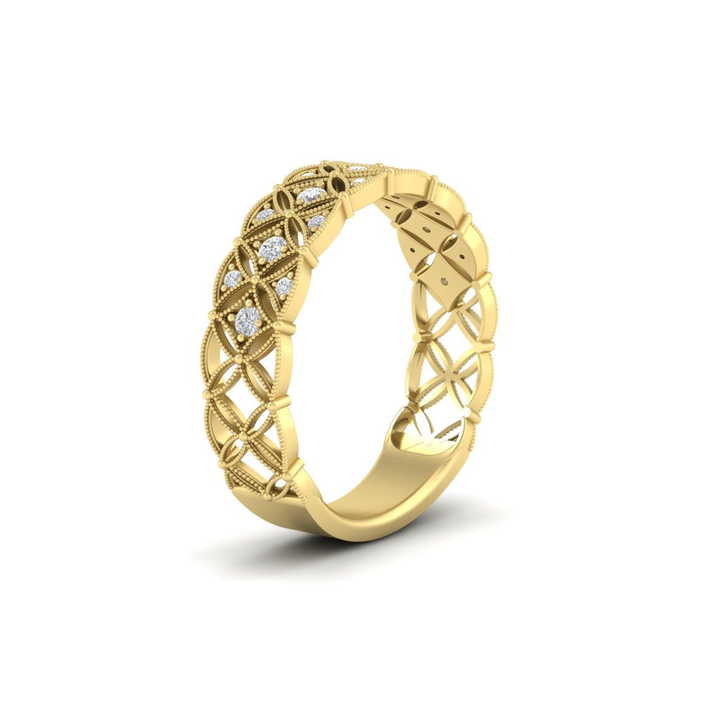milgrain-woven-round-diamond-wedding-band-in-yellow-gold-FD11273BANGLE2-NL-YG