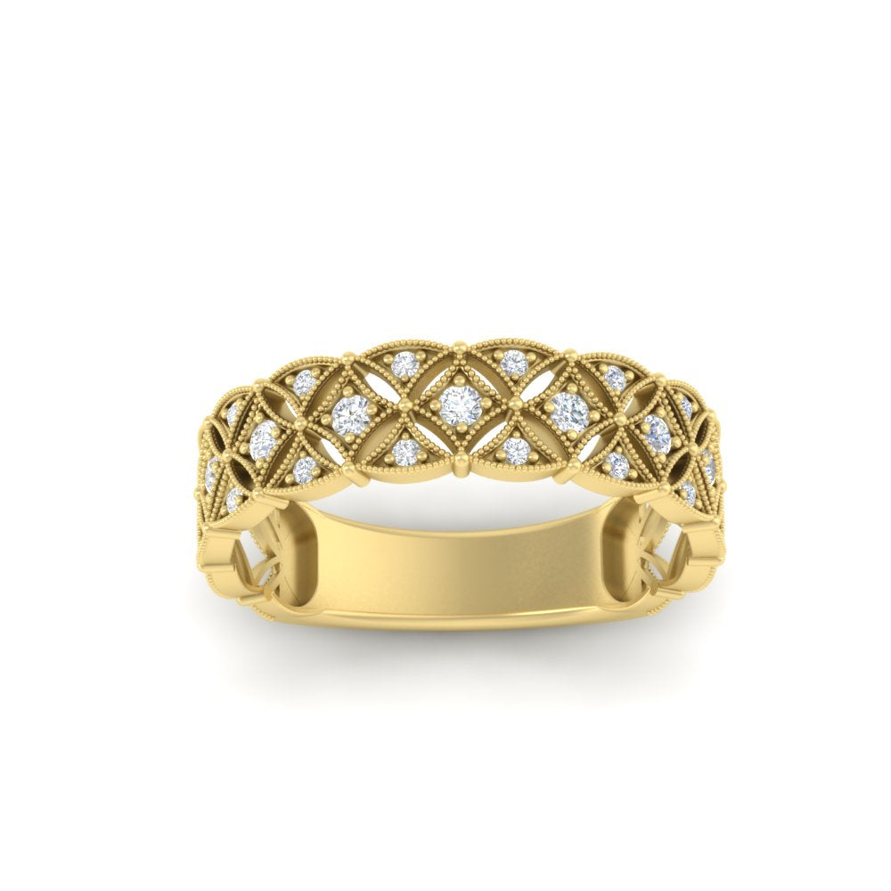 milgrain-woven-round-diamond-wedding-band-in-yellow-gold-FD11273BANGLE5-NL-YG